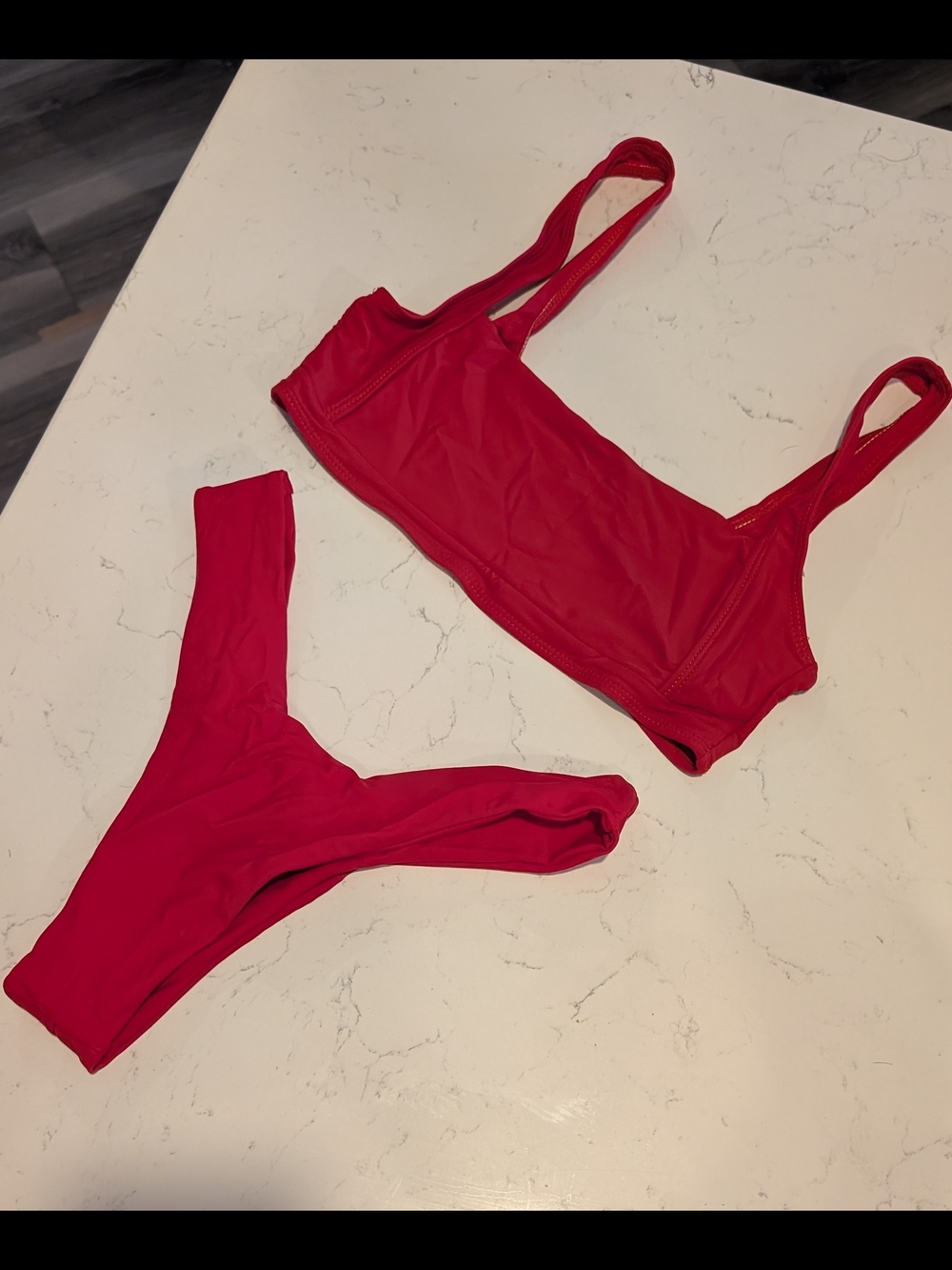 Zaful Red Two-Piece Bikini Set